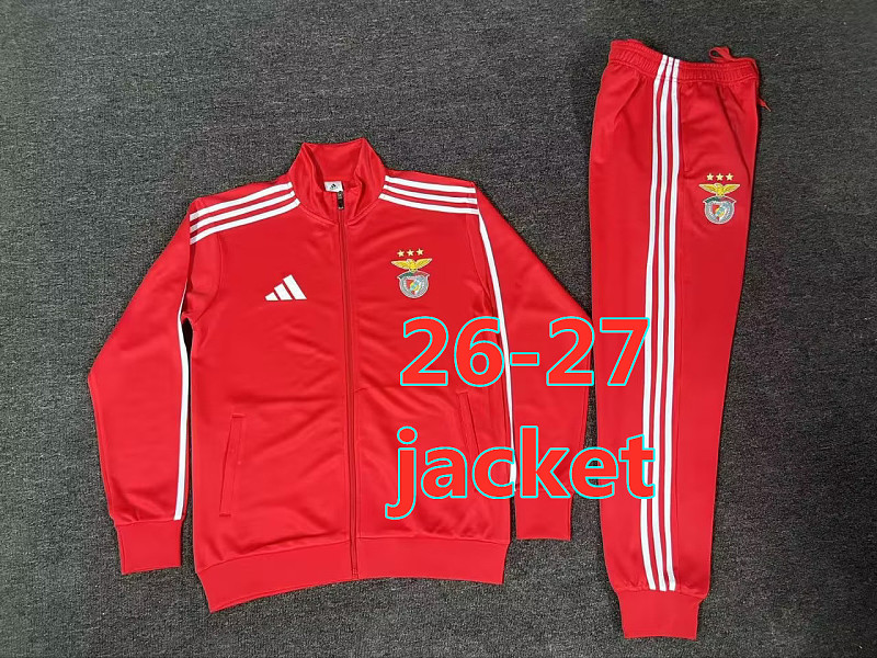 26-27 Benfica Long Zipper Jacket S-2XL