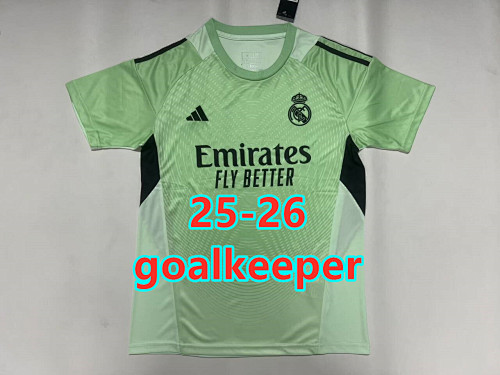 25-26 Real Madrid Goalkeeper Fans Version Jersey S-2XL