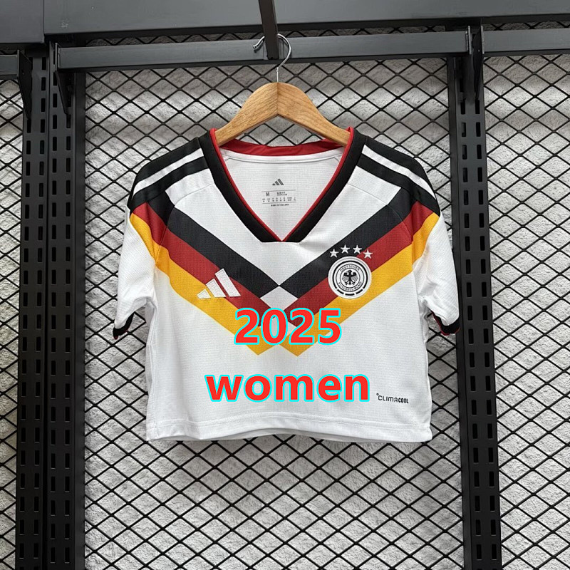 Germany Home Women Short Jersey S-2XL