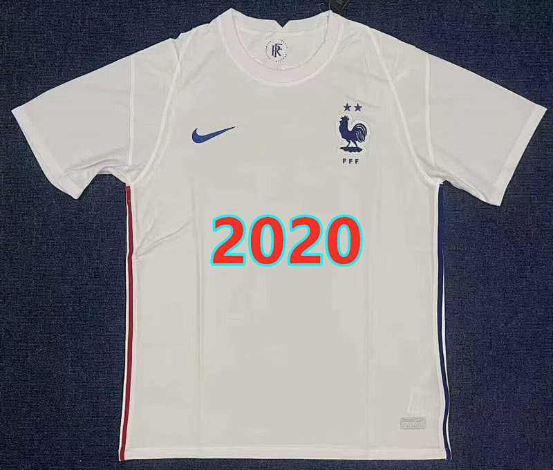France Away Retro Fans Version Jersey S-2XL