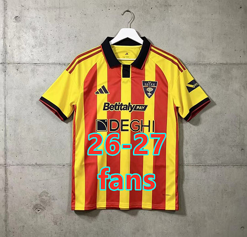 26-27 Lecce Home Fans Version Jersey S-4XL
