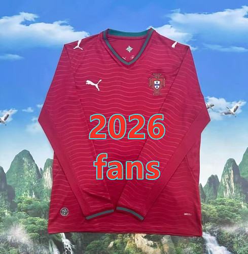 Portugal Home Fans 32 Teams Long Jersey S-4XL 32