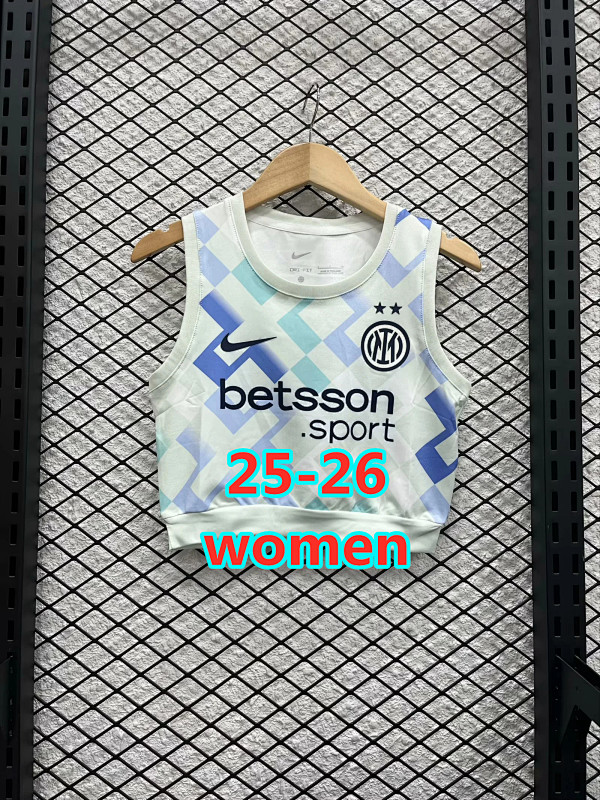 25-26 Inter Milan Away Women Vest Jersey S-Xl