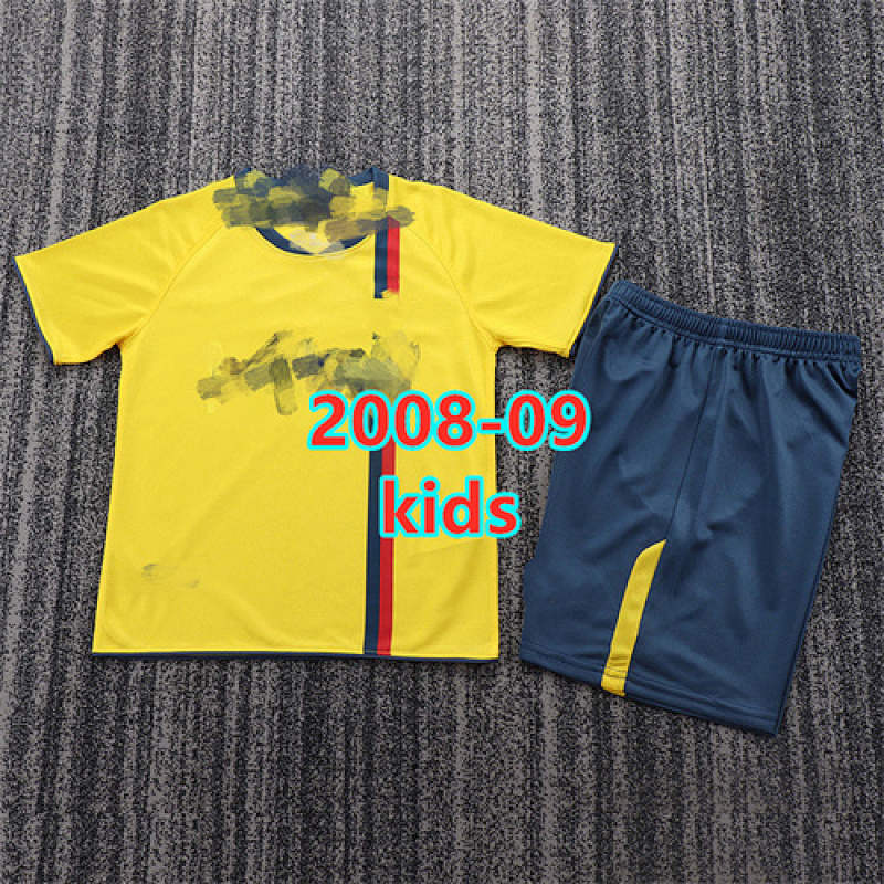 08-09 Barcelona Away Retro Kids Jersey+shorts Kit 16 -28