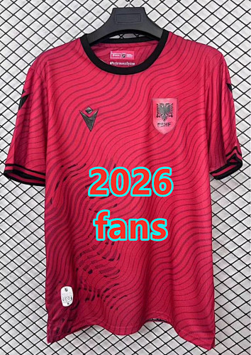 Republic Of Albania Home Fans Version Jersey S-4XL