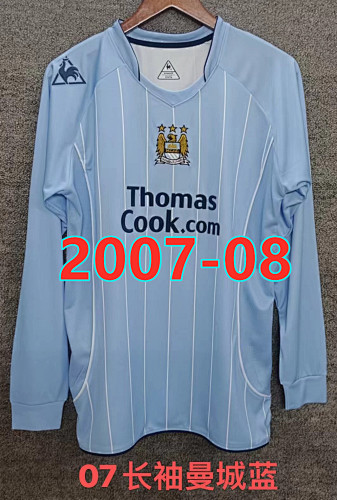 Manchester City Home Retro Long Jersey S-2XL