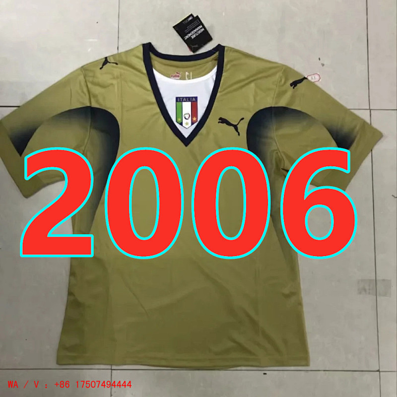 Italy Retro TopThai Quality Goalkeeper Jersey S-2XL