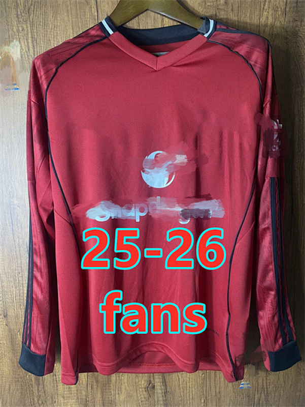 25-26 Manchester United Home Fans Long Jersey S-4XL