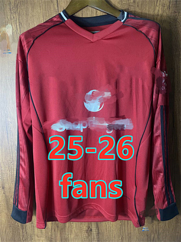 25-26 Manchester United Home Fans Long Jersey S-4XL