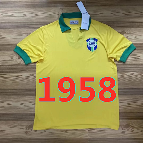 Brazil Retro Home Jersey S-2XL
