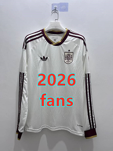 Spain Away Fans Long 2 Teams Jersey S-4XL 2