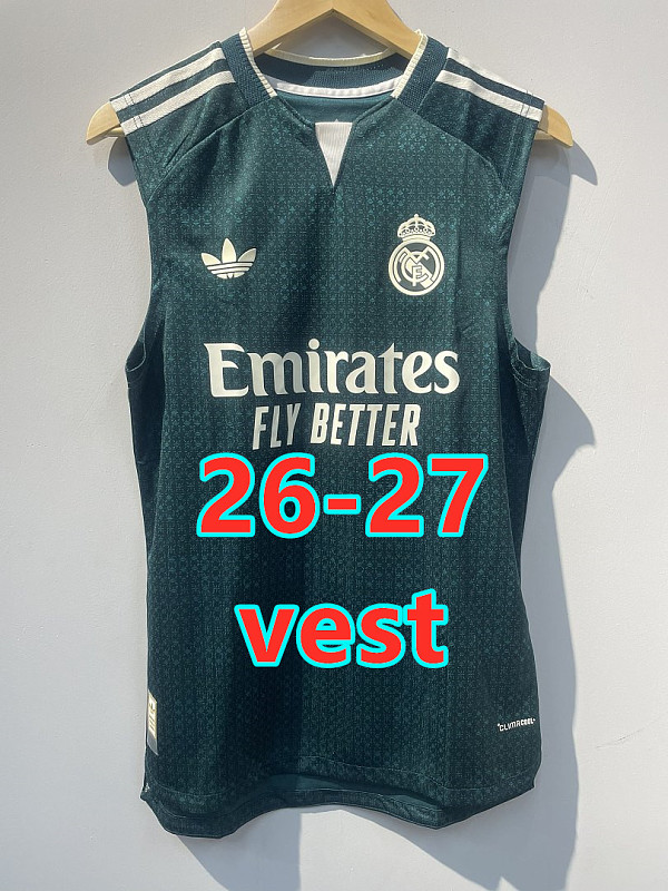 26-27 Real Madrid Away Player Version Vest S-2XL