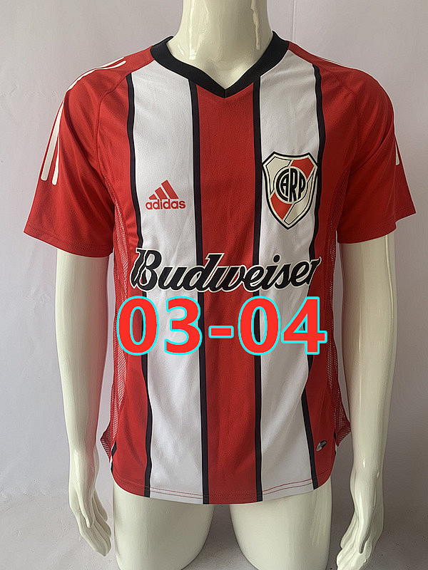 03-04 River Plate Away Retro Jersey S-2XL
