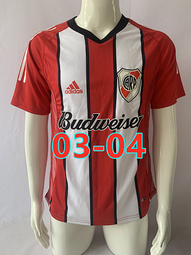 03-04 River Plate Away Retro Jersey S-2XL