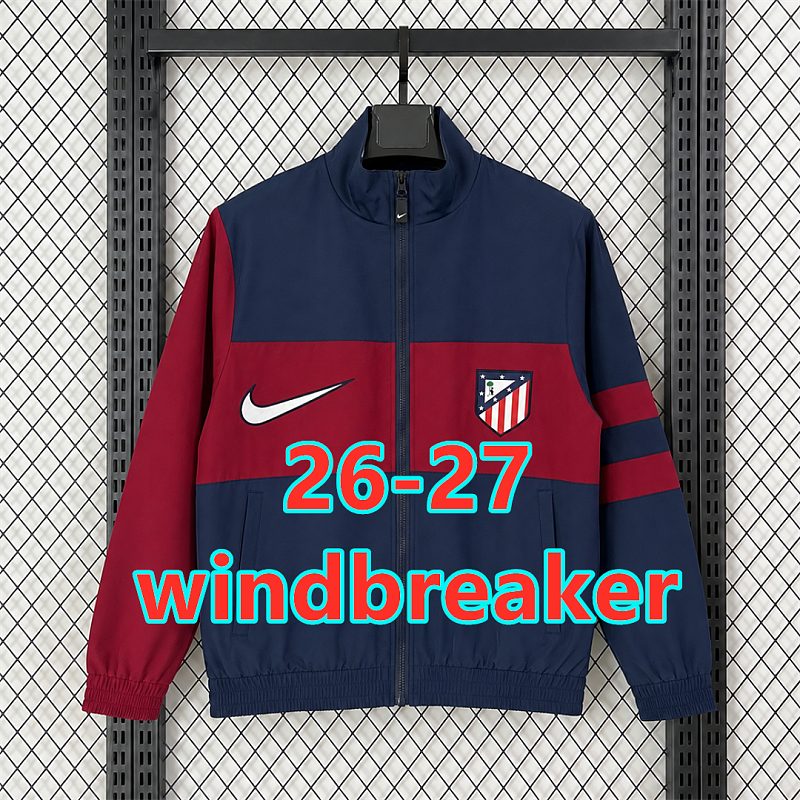 26-27 Atletico Madrid Retro Windbreaker S-2XL
