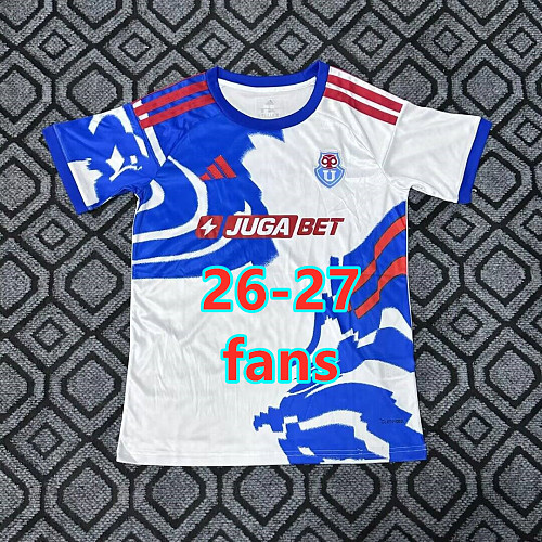 26-27 Universidad De Chile Away Fans Version Jersey S-2XL
