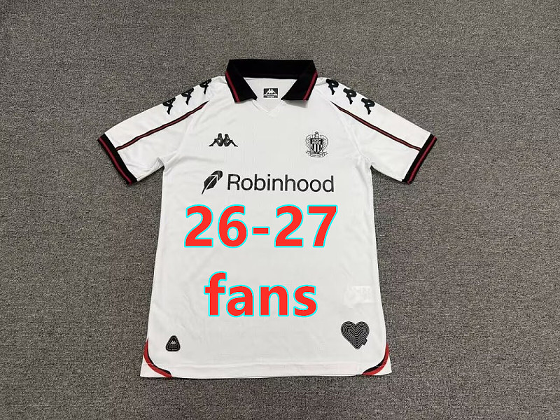 26-27 Ogc Nice Away Fans Version Jersey S-4XL