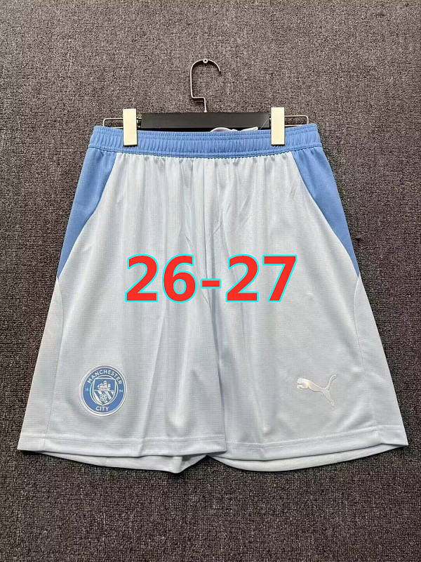 26-27 Manchester City Home Fans Version Shorts S-2XL