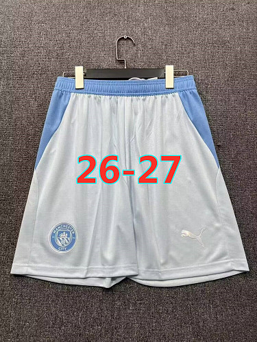 26-27 Manchester City Home Fans Version Shorts S-2XL