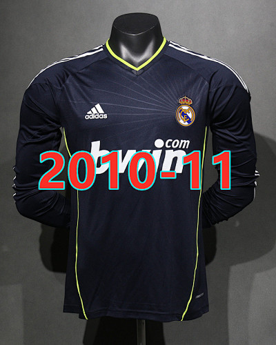 Real Madrid Away Retro Player Long Jersey S-2XL
