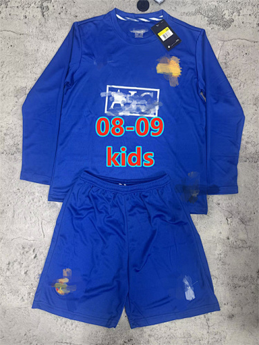 08-09 Manchester United Third Long Retro Kids Kit 16 -28