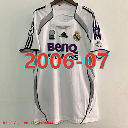 Real Madrid Retro S-Xxl Home Jersey 07