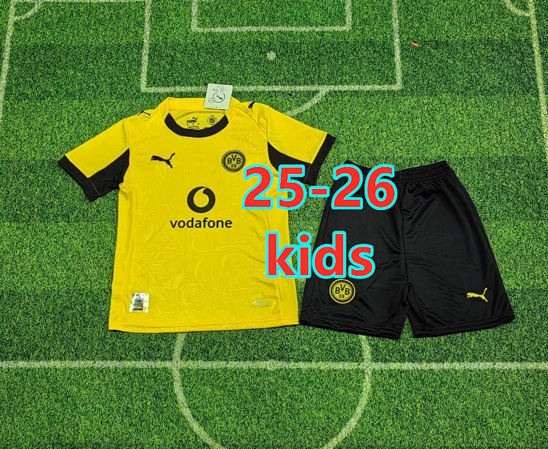 25-26 Dortmund Home Kids Jersey+shorts Kit 16 -28