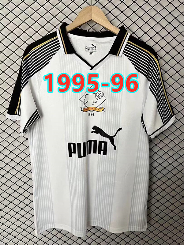 Derby County Home Retro Fans Version Jersey S-4XL