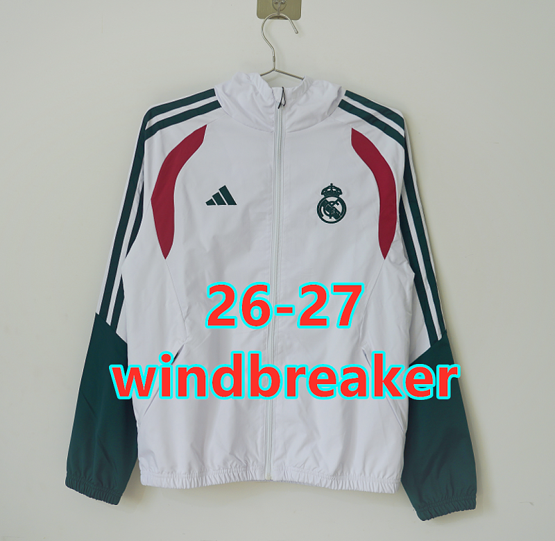 26-27 Real Madrid Windbreaker S-3XL