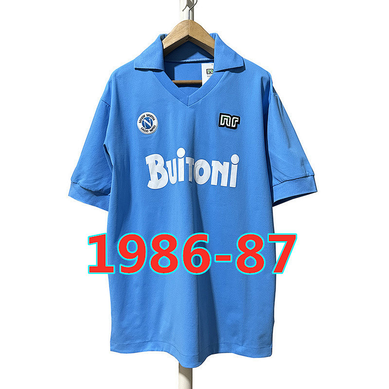 Napoli Retro TopThai Quality Home Jersey S-2XL