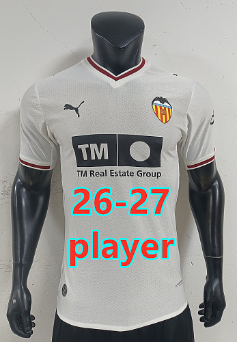 26-27 Valencia Home Player Version Jersey S-2XL