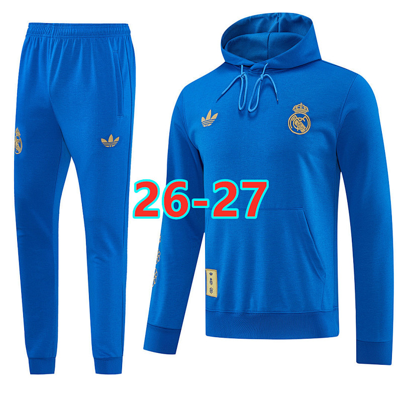 26-27 Real Madrid Hoodie+pants S-2XL