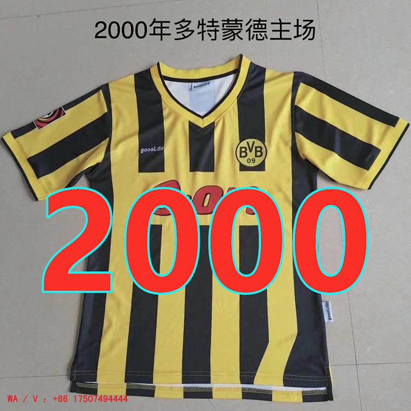 Dortmun Retro TopThai Quality Home Jersey S-2XL