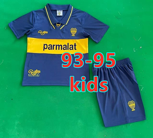 93-95 Boca Juniors Home Retro Kids Jersey 16 -28
