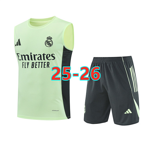 25-26 Real Madrid Short Sleeve Vest Tracksuit S-2XL