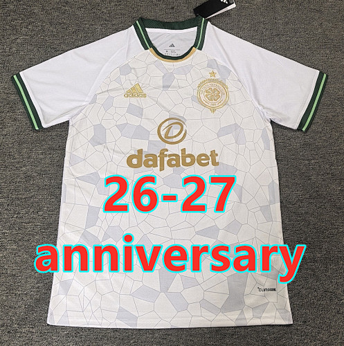 26-27 Celtic 60th Anniversary Fans Version Jersey S-4XL 60