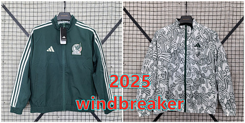 Mexico Both Embroidery Windbreaker S-2XL