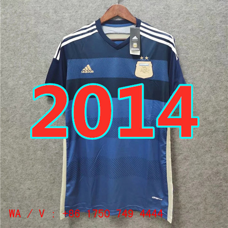 Argentina Retro TopThai Quality Away Jersey S-2XL