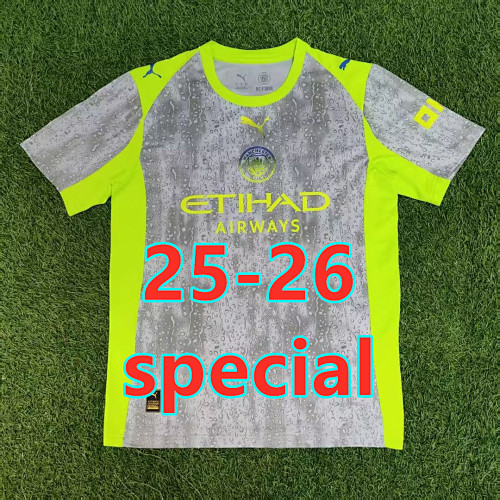 Epl & Ucl 25-26 Manchester City Third Fans Version Jersey S-4XL