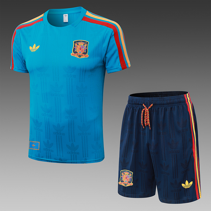 Spain Training Player Short Sleeve Kit S-4XL