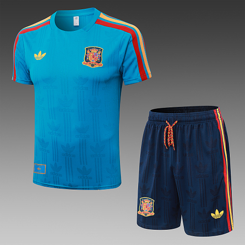 Spain Training Player Short Sleeve Kit S-4XL