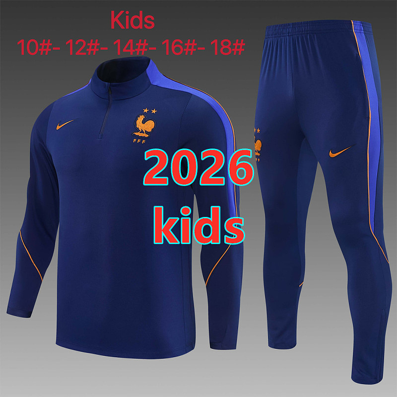France Kids Long Sleeve Tracksuit 10 -18