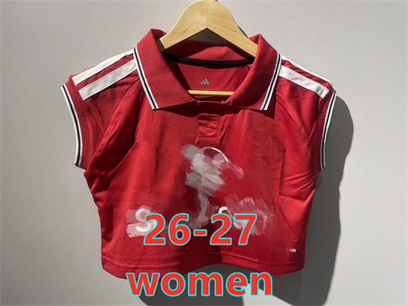 26-27 Manchester United Home Women Short Vest S-2XL
