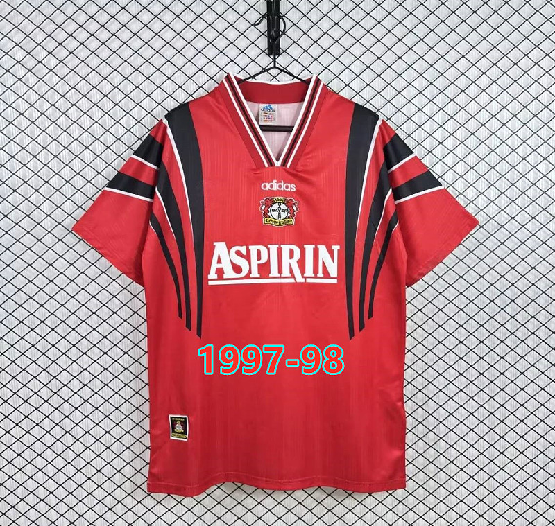Leverkusen Home Retro Fans Version Jersey S-2XL
