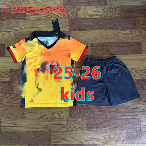 25-26 Barcelona Special Kids Jersey+shorts Kit 16 -28