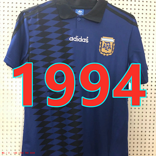 Argentina Retro TopThai Quality Away Jersey S-2XL