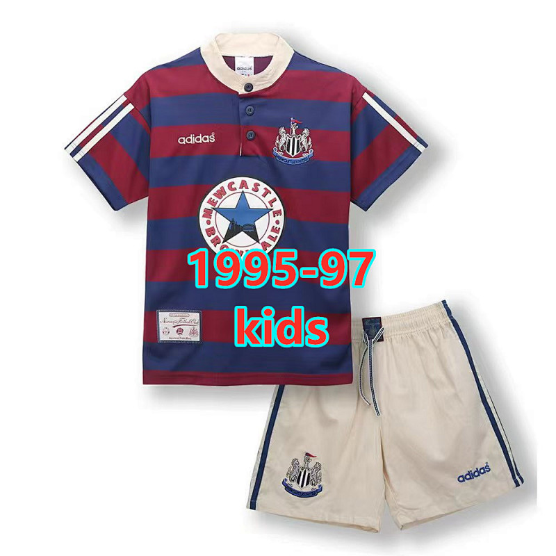Newcastle United Away Kids Retro Jersey-shorts Kit 16 -28