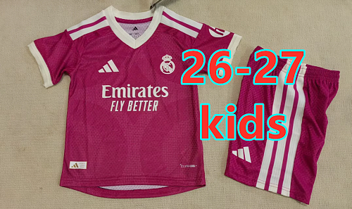 26-27 Real Madrid Third Kids Player Jersey+shorts Kit 16 -28