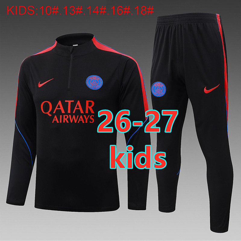 Balenciaga 26-27 Paris Psg Kids Long Sleeve Tracksuit 10- 18