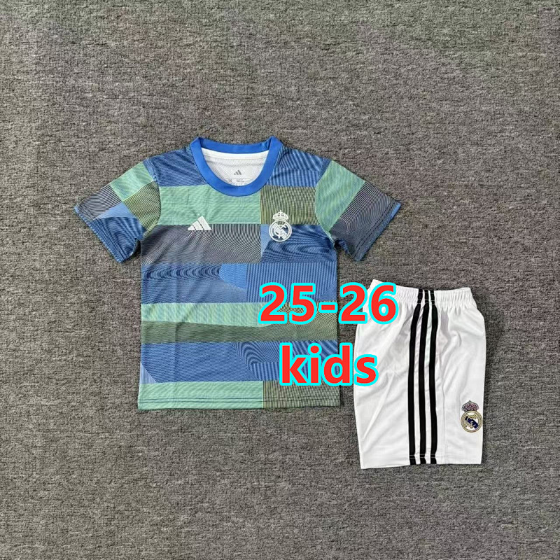 25-26 Real Madrid Special Kids Jersey+shorts Kit 16 -28
